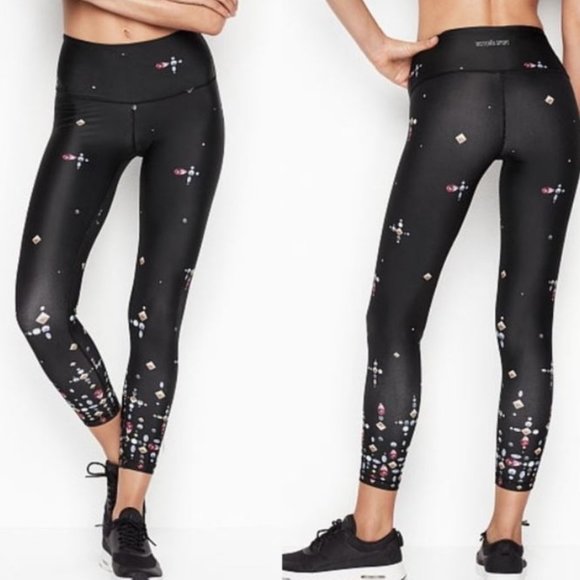 NWT Victoria's Secret Sport Sparkle Shine 7/8 Leggings - Picture 7 of 7